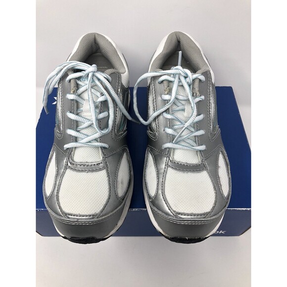 Reebok Women’s 6 M Composite Toe Performance Cross Trainer RB447 Grey White - Picture 4 of 12